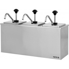YATO GASTRO Dispenser cu dozator triplu pentru sosuri 3x3L